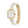 Coach Cass Gold Tone Case, Chalk Resin Bangle 22mm Watch - 14504308 - Image 2