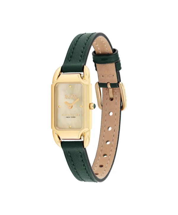 Coach Cadie Green Leather Strap 17.5mm X 28.5mm Watch - 14504350 - Image 2