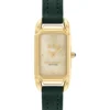 Coach Cadie Green Leather Strap 17.5mm X 28.5mm Watch - 14504350