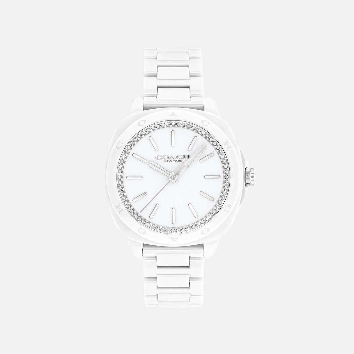 Coach Kitt White Ceramic Case and Bracelet 34mm Watch- 14504401