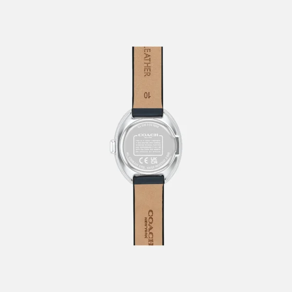 Coach Sammy Silver Tone, Denim Leather Strap 22mm Watch - 14504424 - Image 2