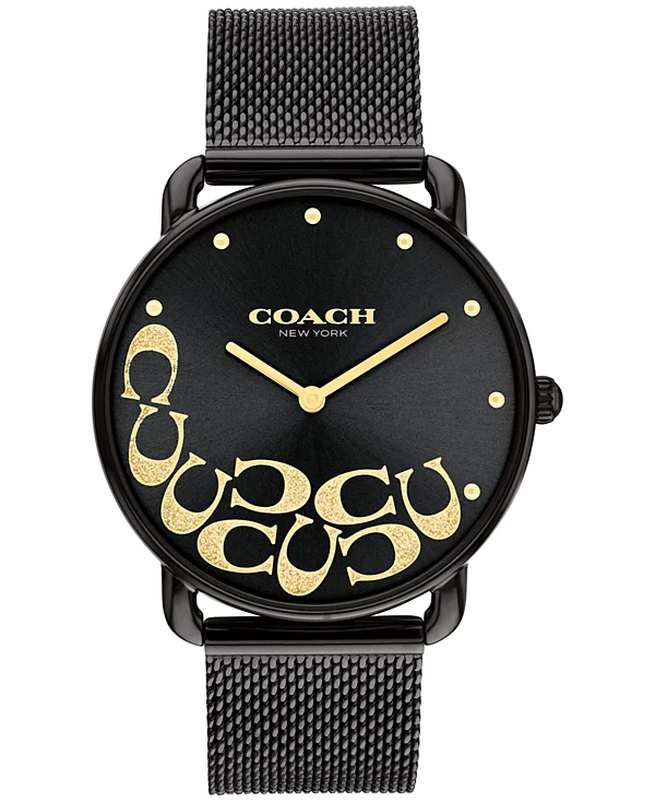 Coach Elliot Black Stainless Steel Bracelet 36mm Watch - 14504340