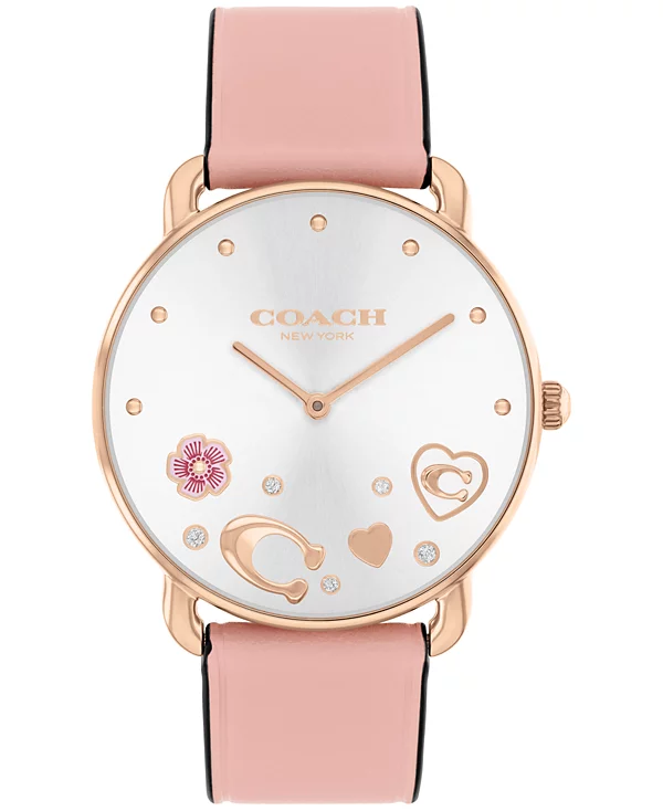 Coach Elliot Blush Leather White 36mm Watch - 14504295
