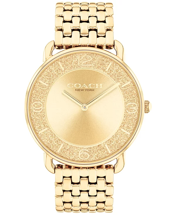 Coach Elliot Gold Tone, Stainless Steel Bracelet 36mm Watch - 14504374
