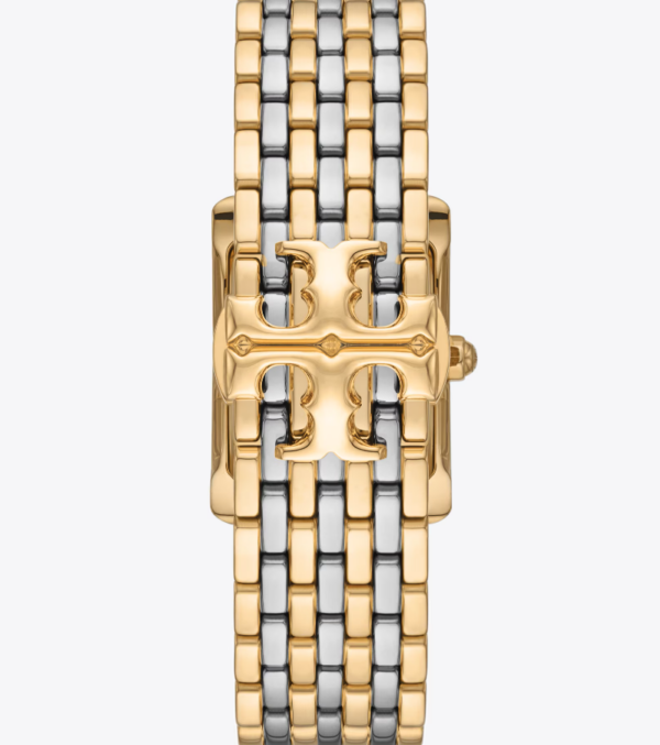 Tory Burch Eleanor Watch Black Tinted Mop/ Two Tone - TBW1084 - Image 3