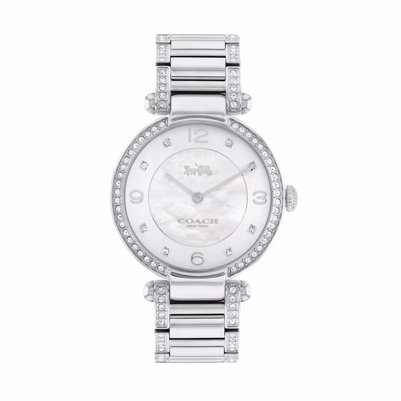 Coach Cary Silver Tone 34mm Watch - 14503830