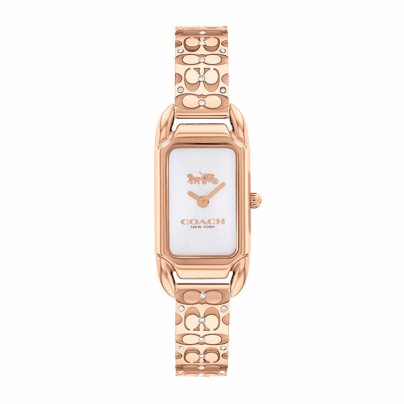 Coach Cadie Rose Gold Tone 28.5mm x 17.5mm Watch - 14504197