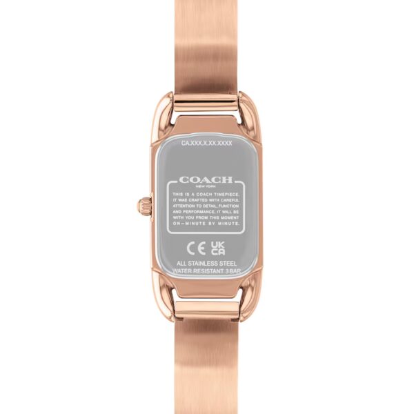 Coach Cadie Rose Gold Tone 28.5mm x 17.5mm Watch - 14504197 - Image 3