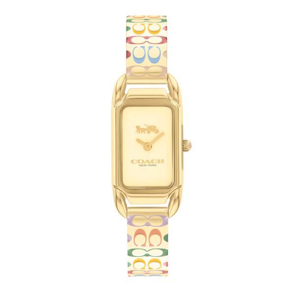 Coach Cadie Gold Tone 28.5mm x 17.5mm Watch - 14504195