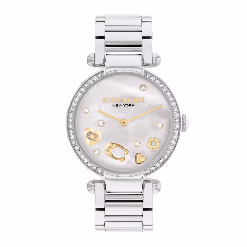 Coach Cary Silver Tone Bracelet 34mm Watch - 14504264