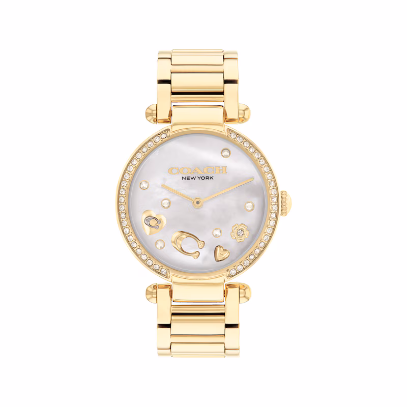 Coach Cary Gold Tone Bracelet 34mm Watch - 14504265