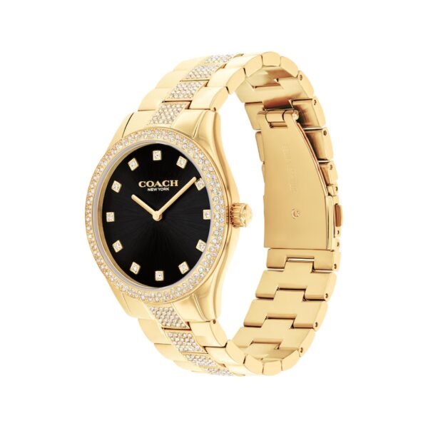Coach Brooks Gold Tone with Crystal Accents, 38mm Watch - 14400035 - Image 2