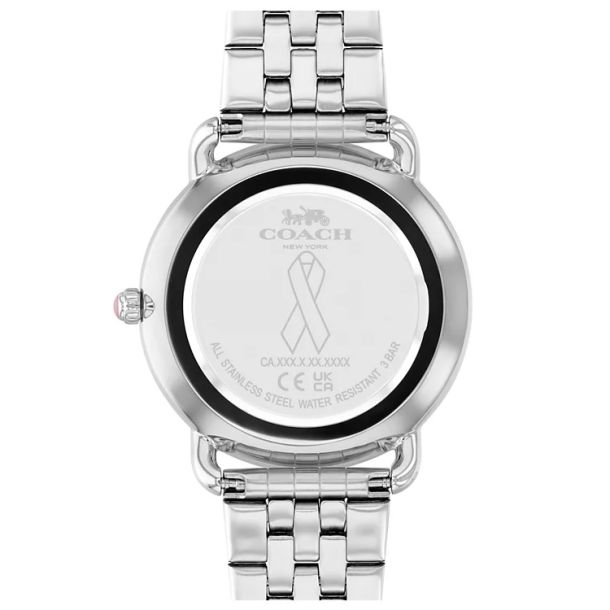 Coach Elliot Pink Ribbon, Stainless Steel Bracelet 36mm Watch - 14504372 - Image 3