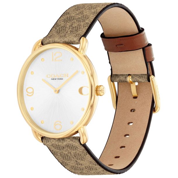 Coach Elliot Tan Leather 36mm Watch - 14504205 - Image 2
