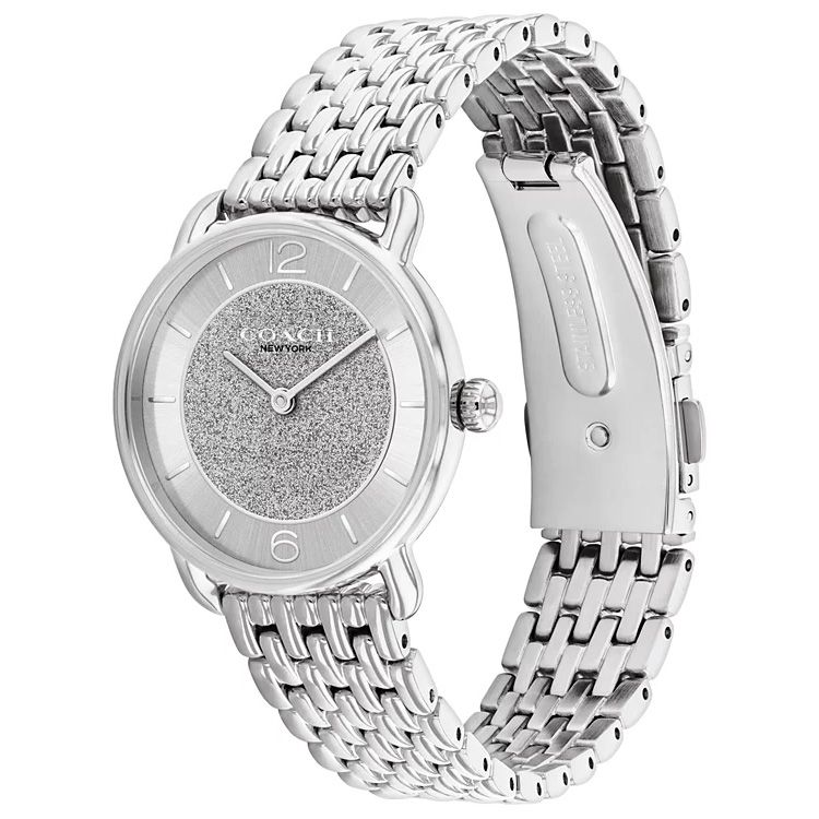 Coach Elliot Silver Tone, Glitter Dial Stainless Steel Bracelet 28mm Watch - 14504369 - Image 2