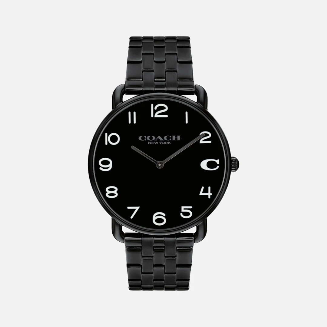 Coach Elliot Black Ionic Plated 41mm Watch- 14602670