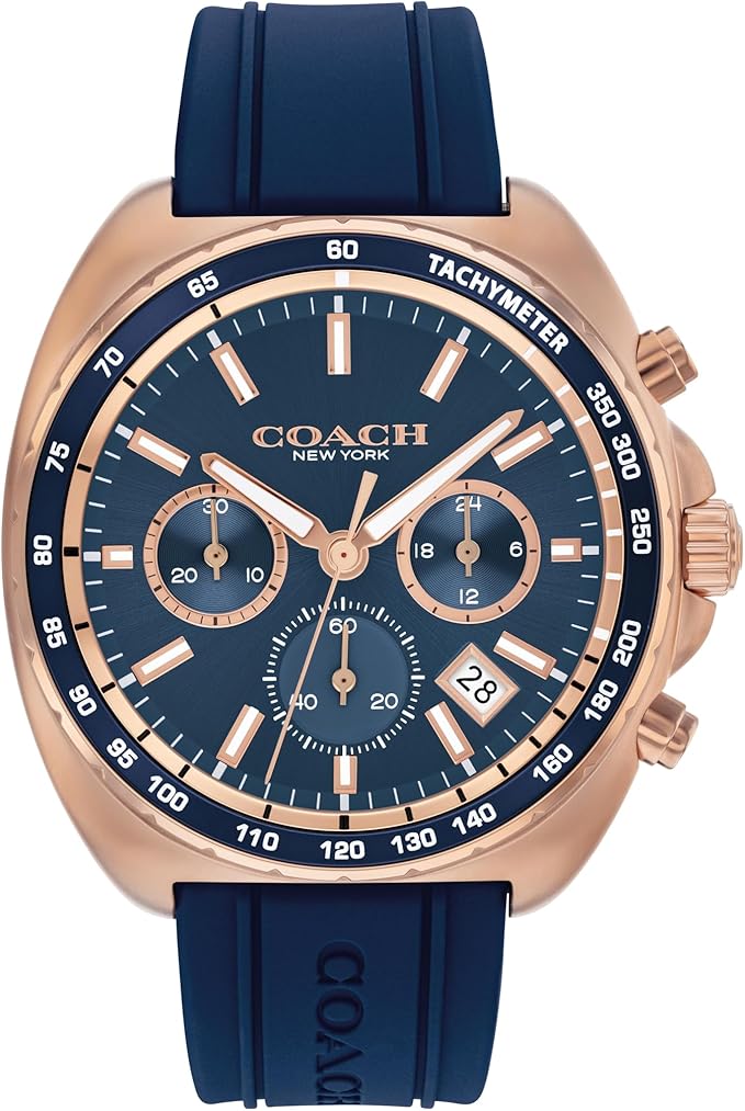 Coach Charter Blue Silicone 44mm Watch-14602730
