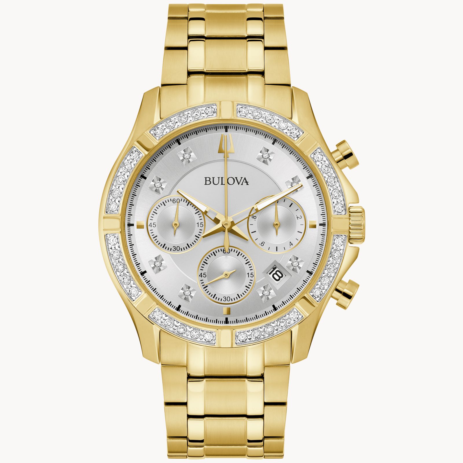 Bulova Classic Gold-Tone 42mm Watch -98E113