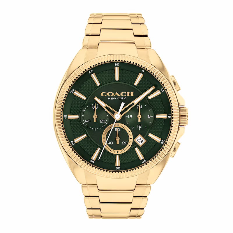 Coach Jackson Chronograph Gold-Tone 44mm Watch-14602680