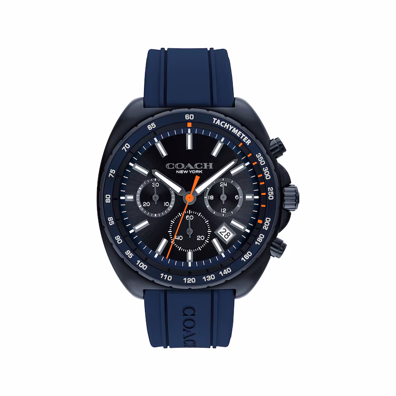 Coach Charter Blue Silicone 44mm Watch-14602706