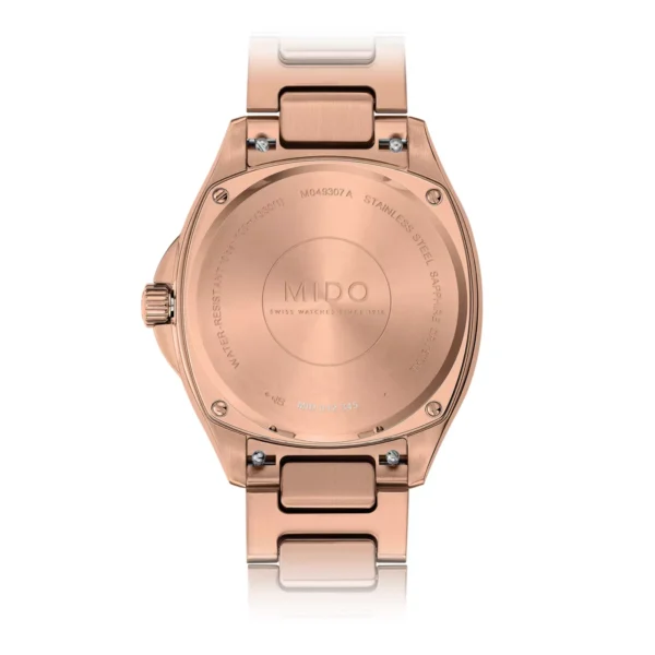 MIDO Multifort TV Date Auto SS Rose Gold Watch-M049.307.33.296.00 - Image 3
